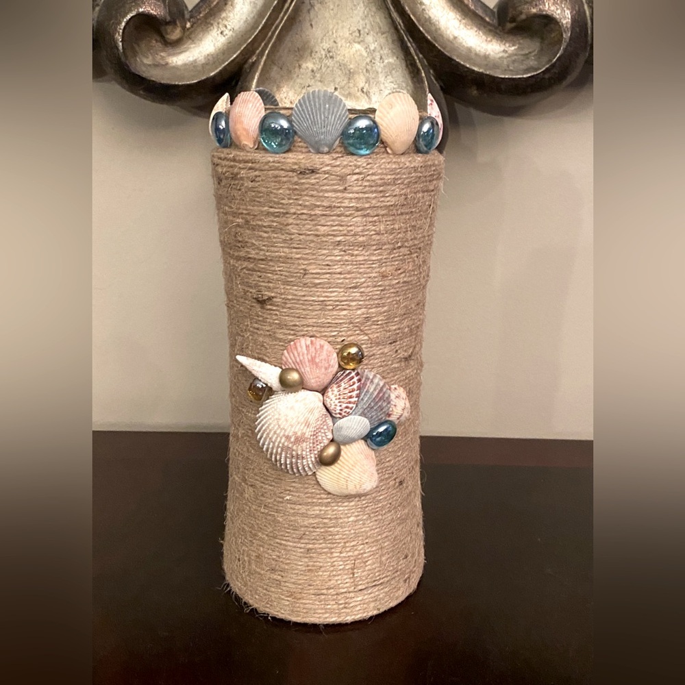 Handmade Beach Themed Vase Decor
